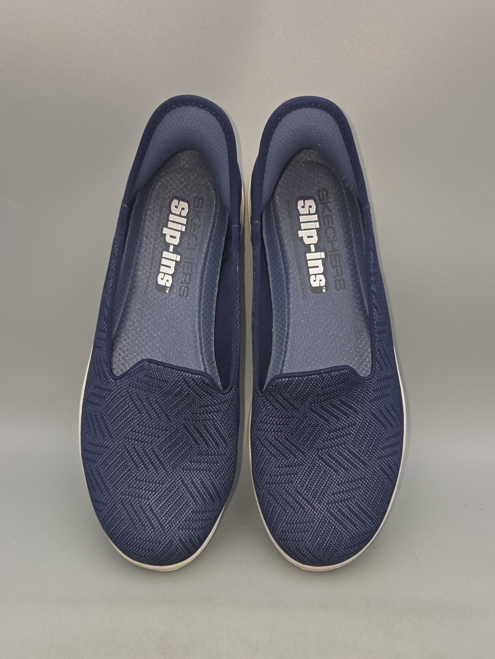 Skechers Womens Slip-ins Shoes Size 8 Slip On Navy Sneakers